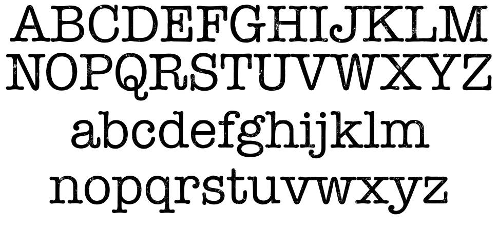 Linowrite font specimens