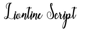 Liontine Script шрифт