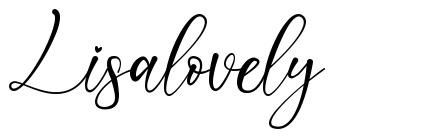 Lisalovely font