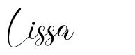 Lissa шрифт