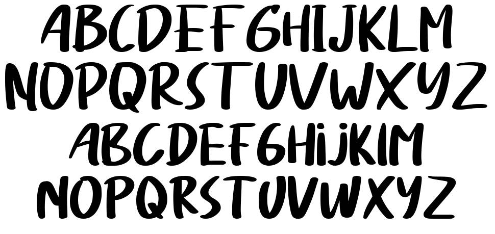 Listan Type font specimens