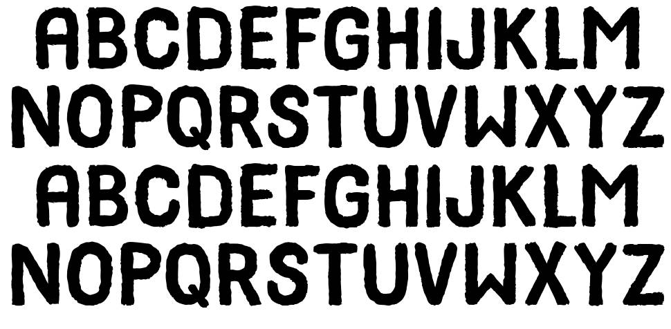 Listen Learn Rethink font specimens