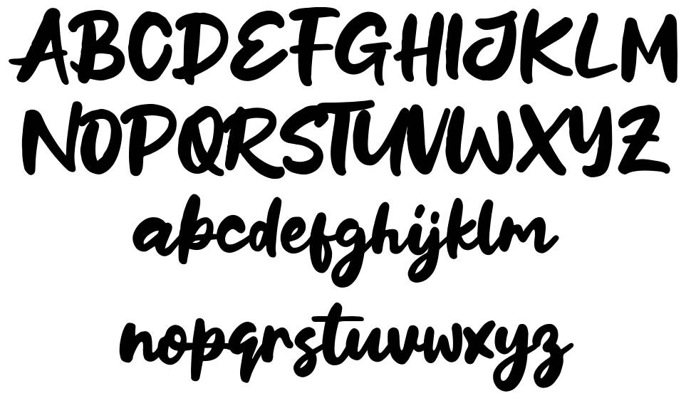 Litchi Days font Örnekler