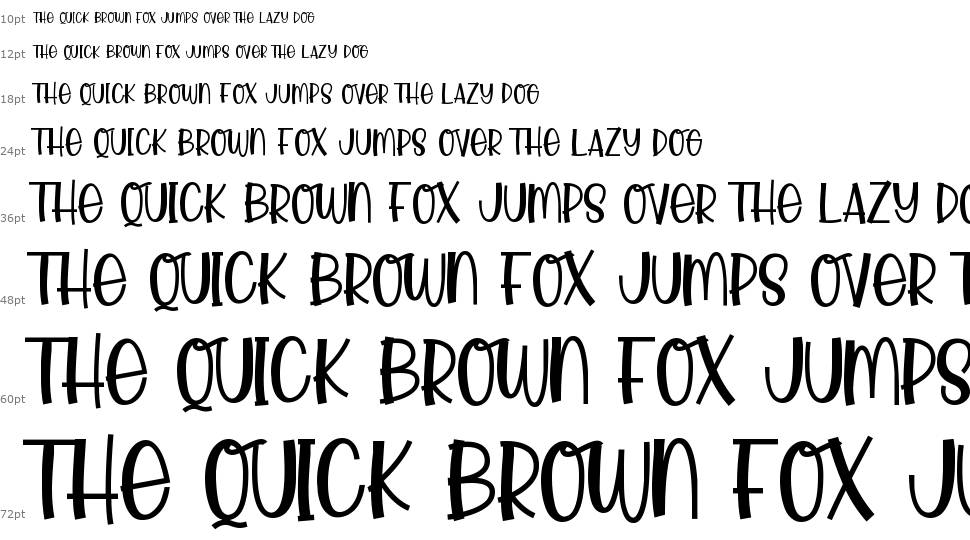 Little Foxie font Waterfall