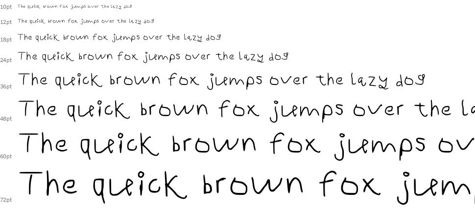 Little Kids Handwriting шрифт Водопад