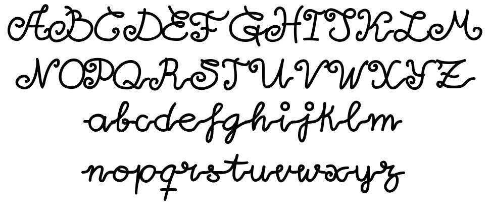 Little Lara font specimens