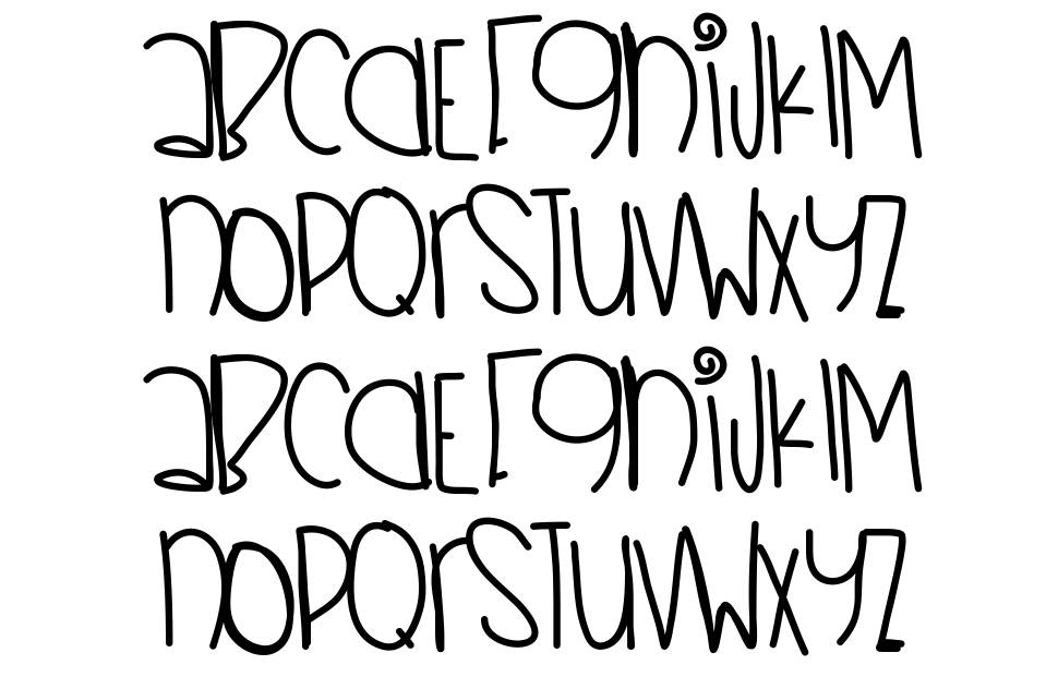 Little Mermaid font Örnekler
