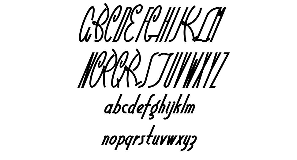 Little Rickey NF font Örnekler