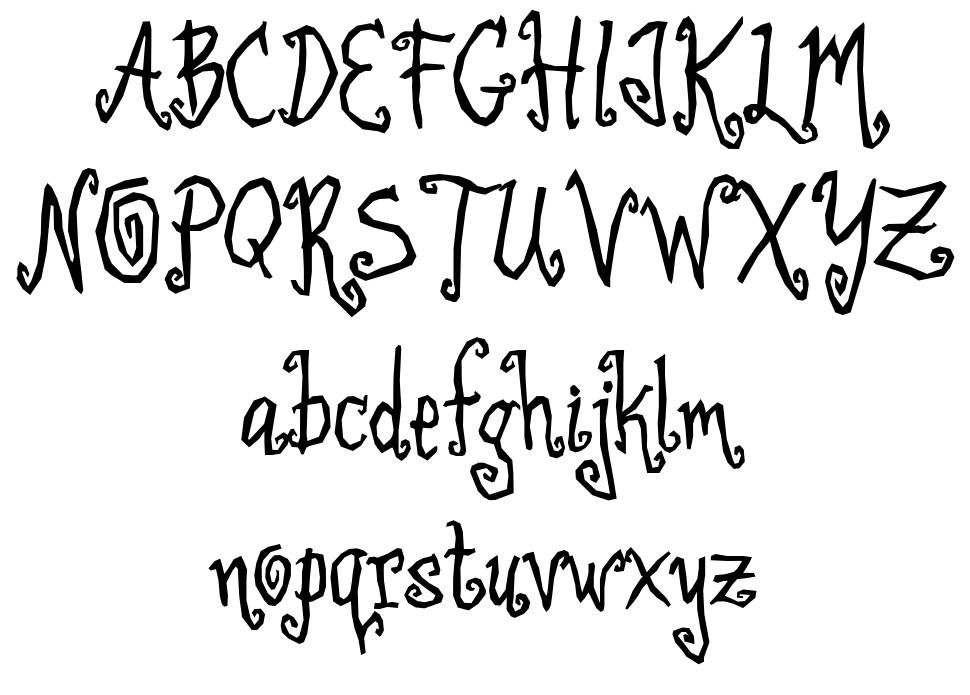 Little Witch font specimens