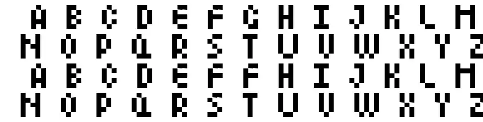 LittleLegofont specimens