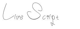 Live Script font