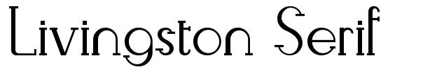 Livingston Serif carattere