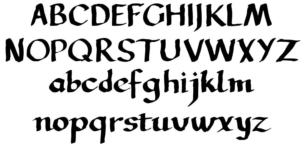 LL Calligraphy フォント 標本