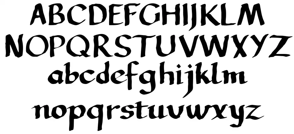 LL Calligraphyfont specimens