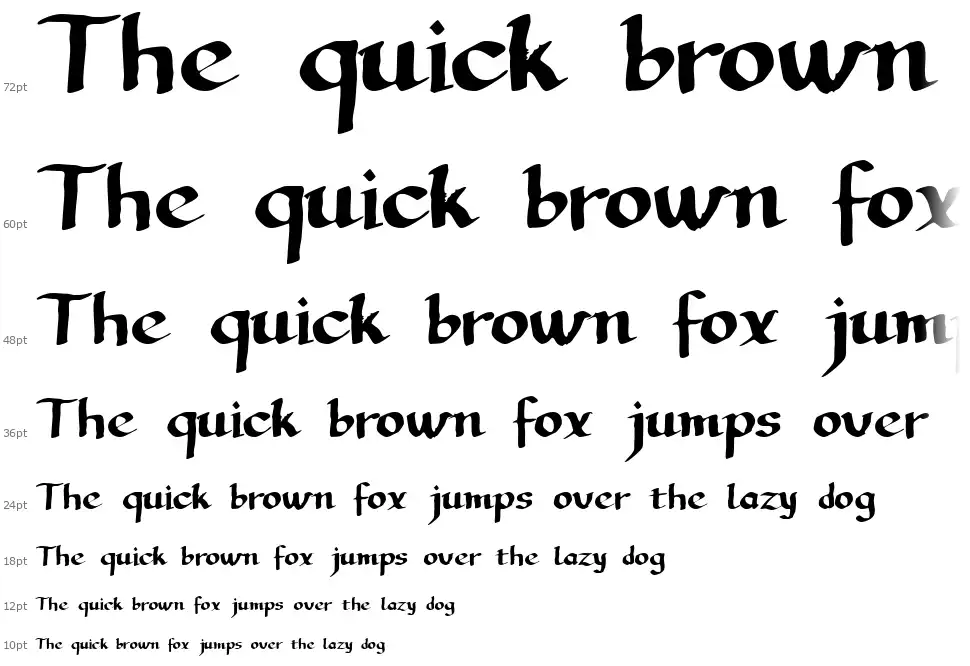LL Calligraphyfont waterfall