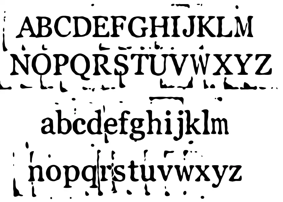 LL Pearlfont specimens