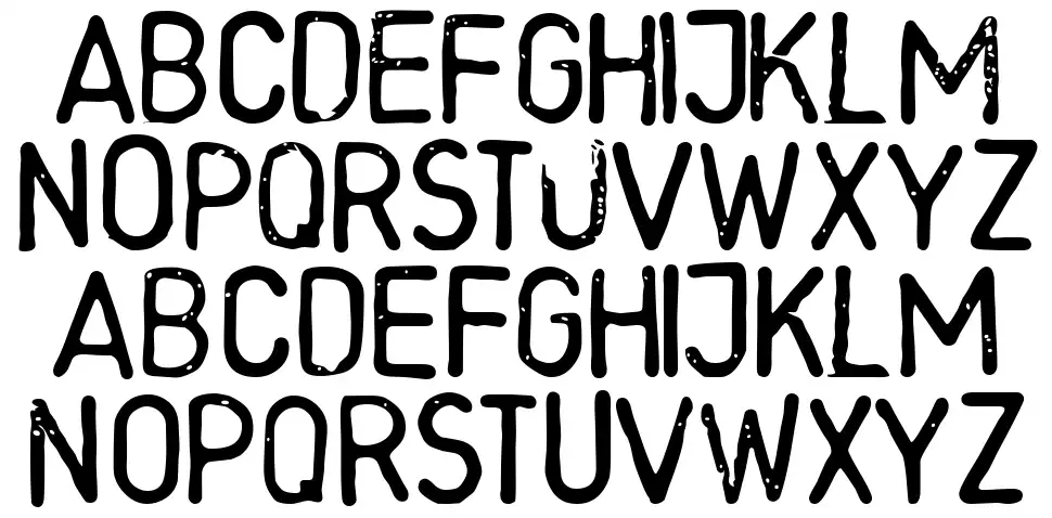 LL Roundedfont specimens