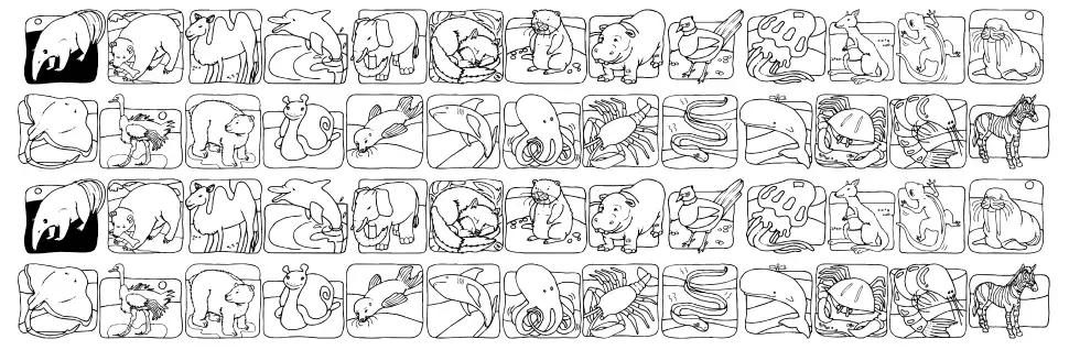 LMS Zoo and Aquarium Lifefont specimens