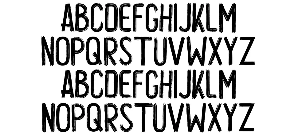 Locare Brushfont specimens