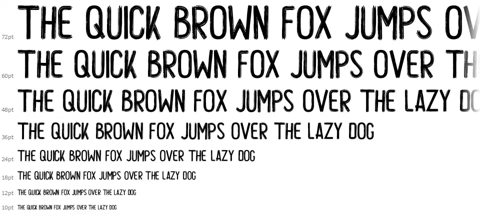 Locare Brushfont waterfall