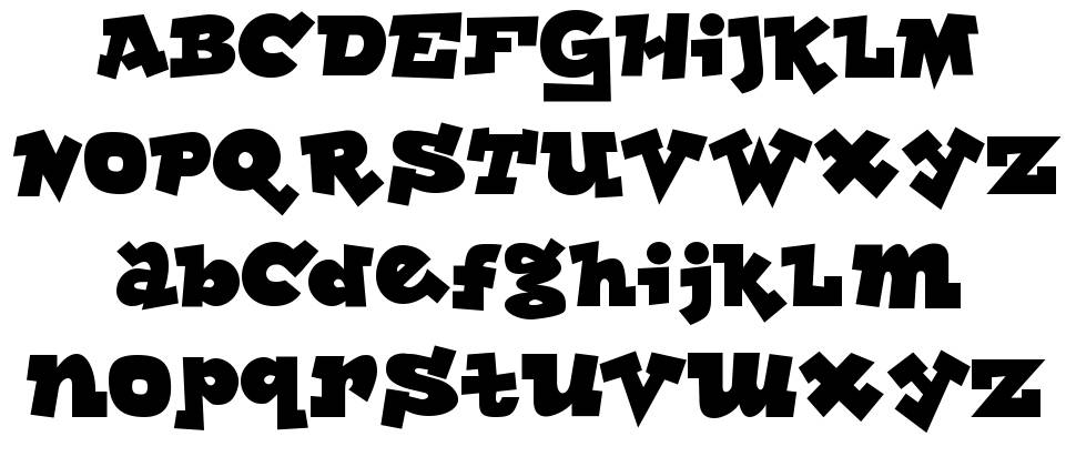 Lockergnome font specimens