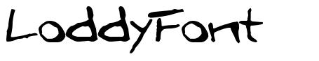 LoddyFont шрифт
