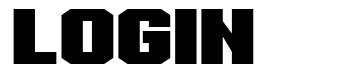 Login шрифт