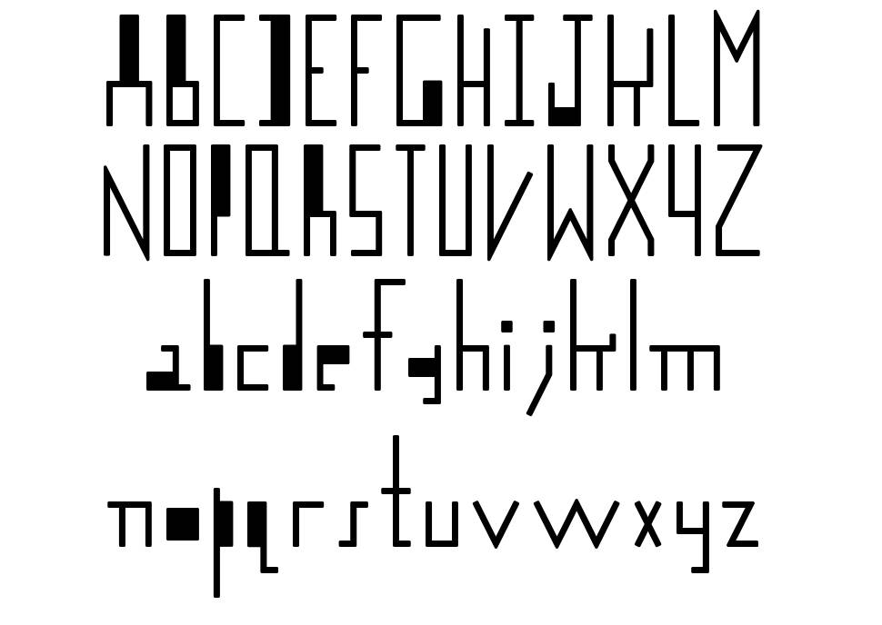 Logotix font specimens