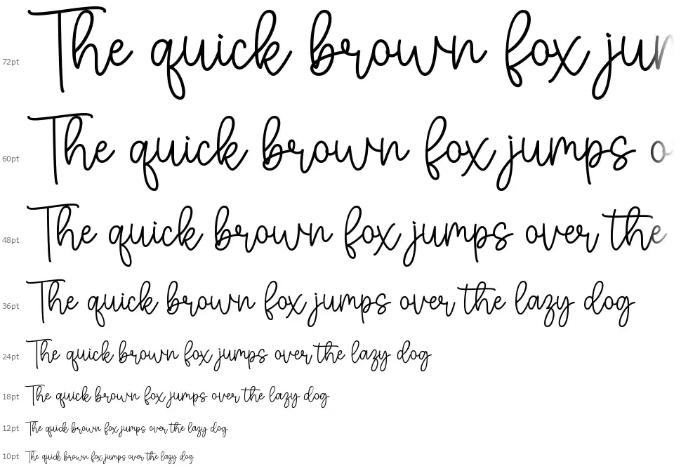 Lolly font Waterfall