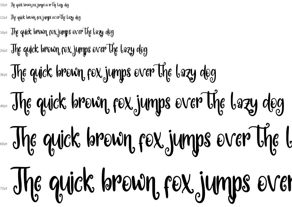 Loly Candy font Waterfall