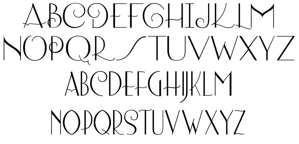 Lombard font specimens