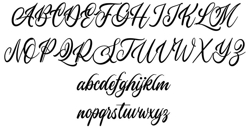 Lombardia Script font specimens