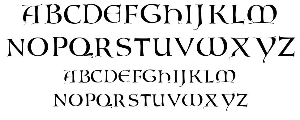 Lombardic font specimens