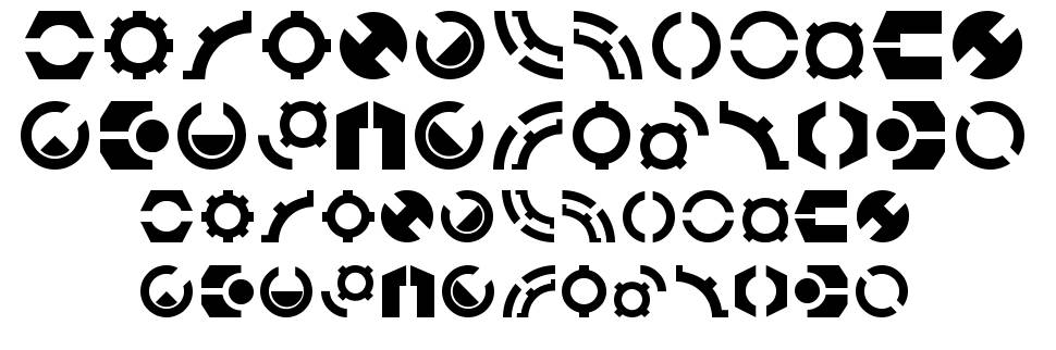 Lombax 字形 标本