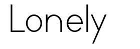 Lonely font