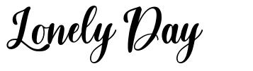 Lonely Day font