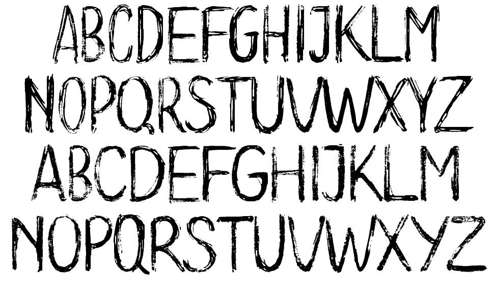 Long Clam font Örnekler