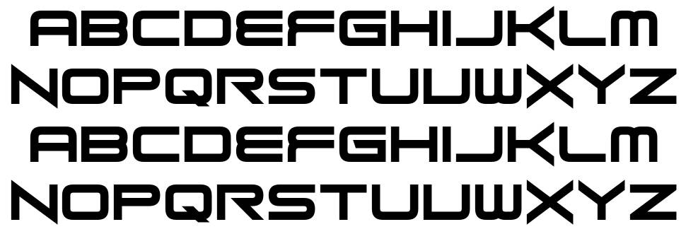 Long Fox font specimens