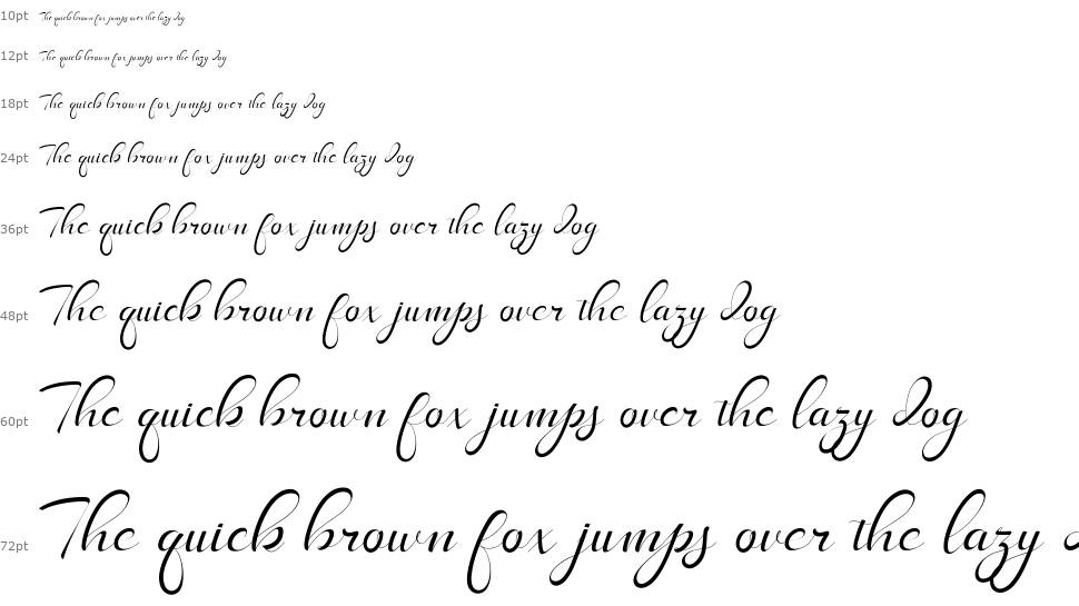 LongShine Script font Waterfall