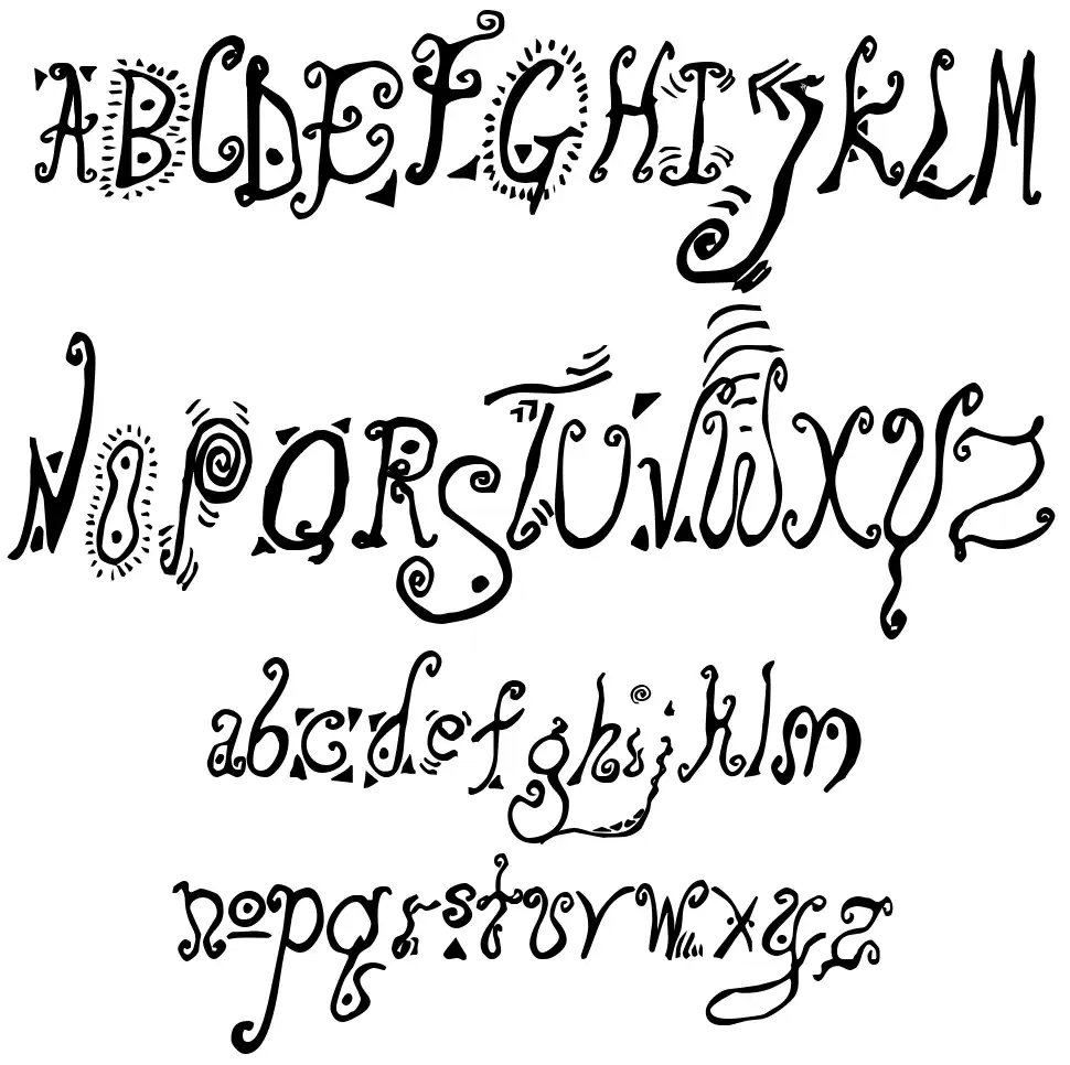 Loonyfont specimens