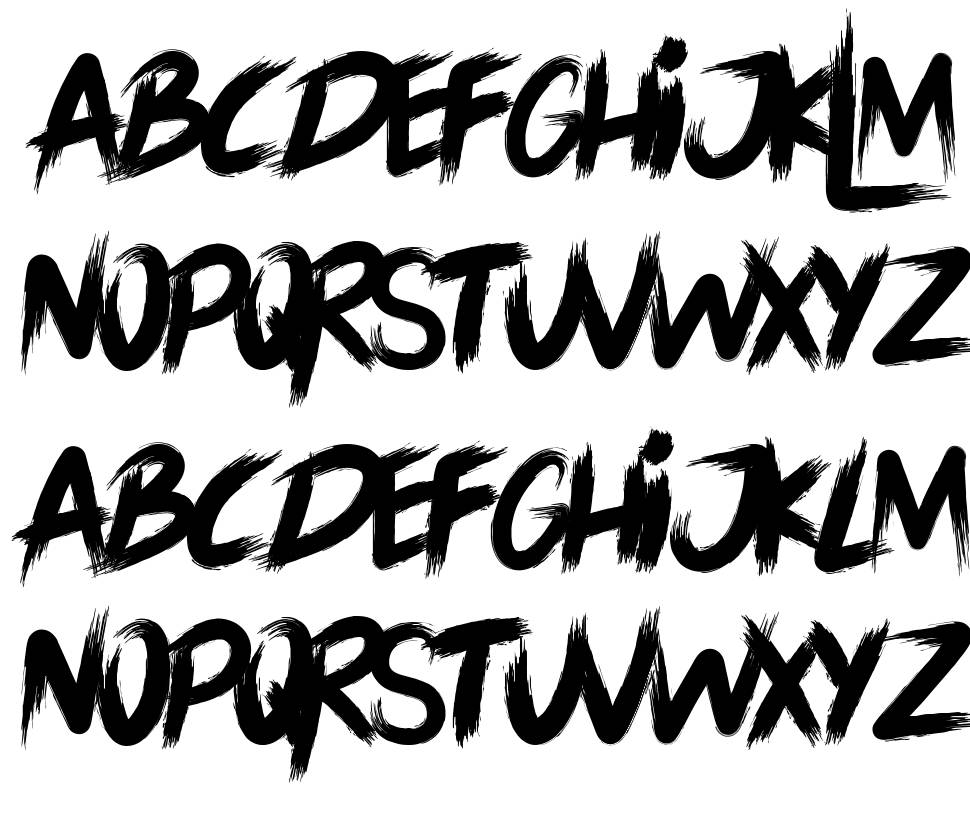 Lord Of The Ring font specimens