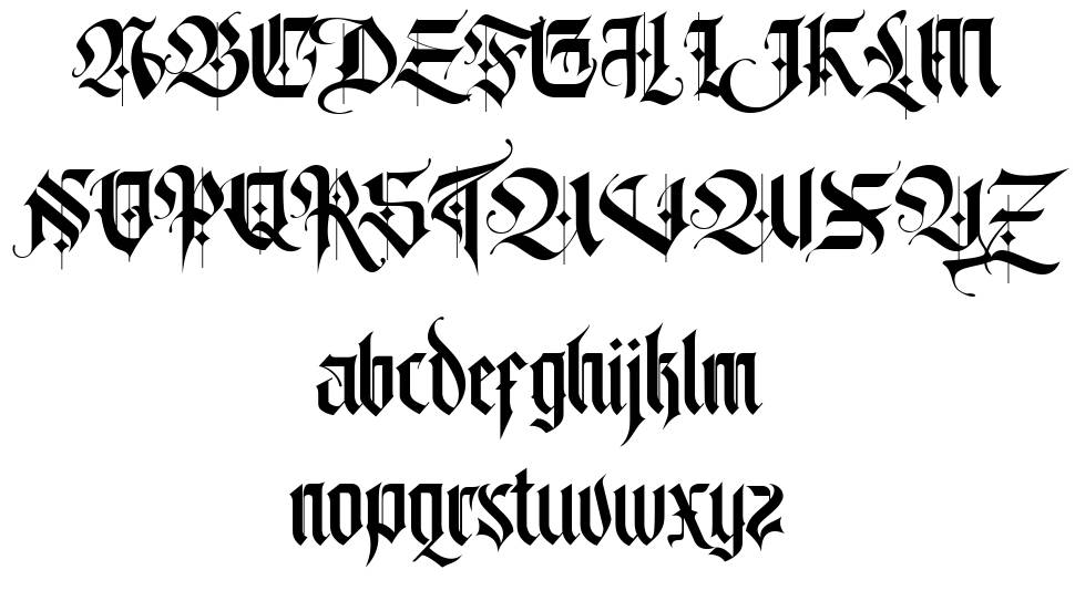 Lordish 字形 标本