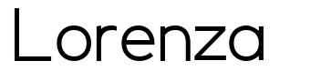 Lorenza шрифт