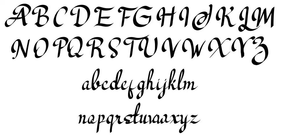 Los Angelesfont specimens