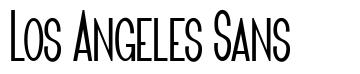 Los Angeles Sans font