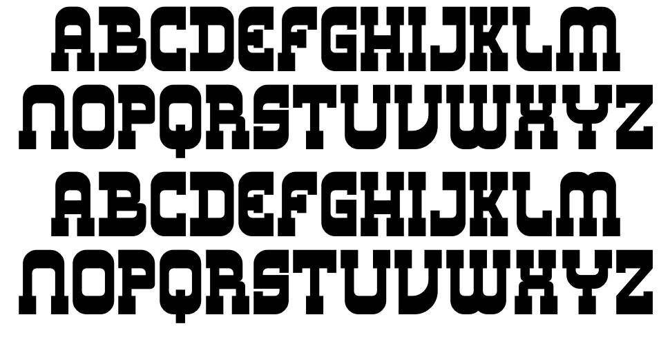 Los Banditos Serif font Specimens