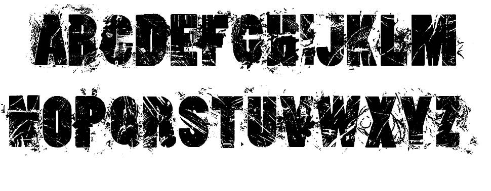 Loserboi Grunge font specimens