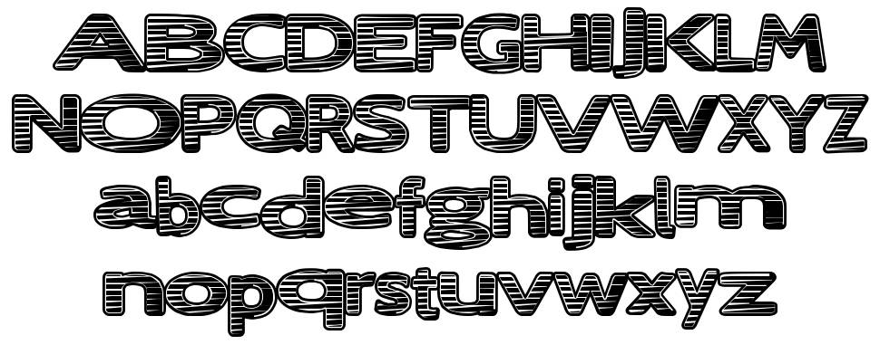 Lost Ray font specimens