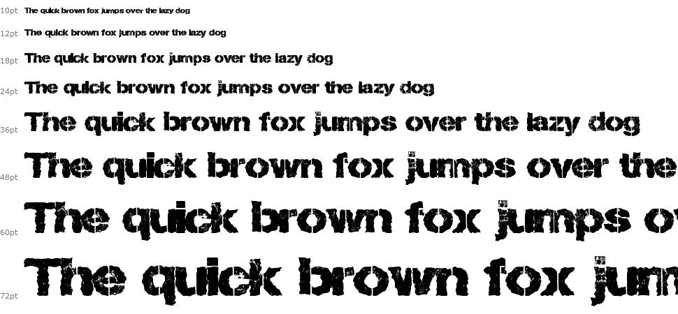 Lost Type font Şelale