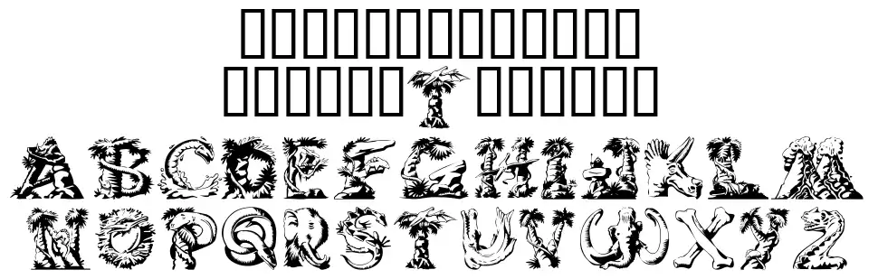 Lost Worldfont specimens